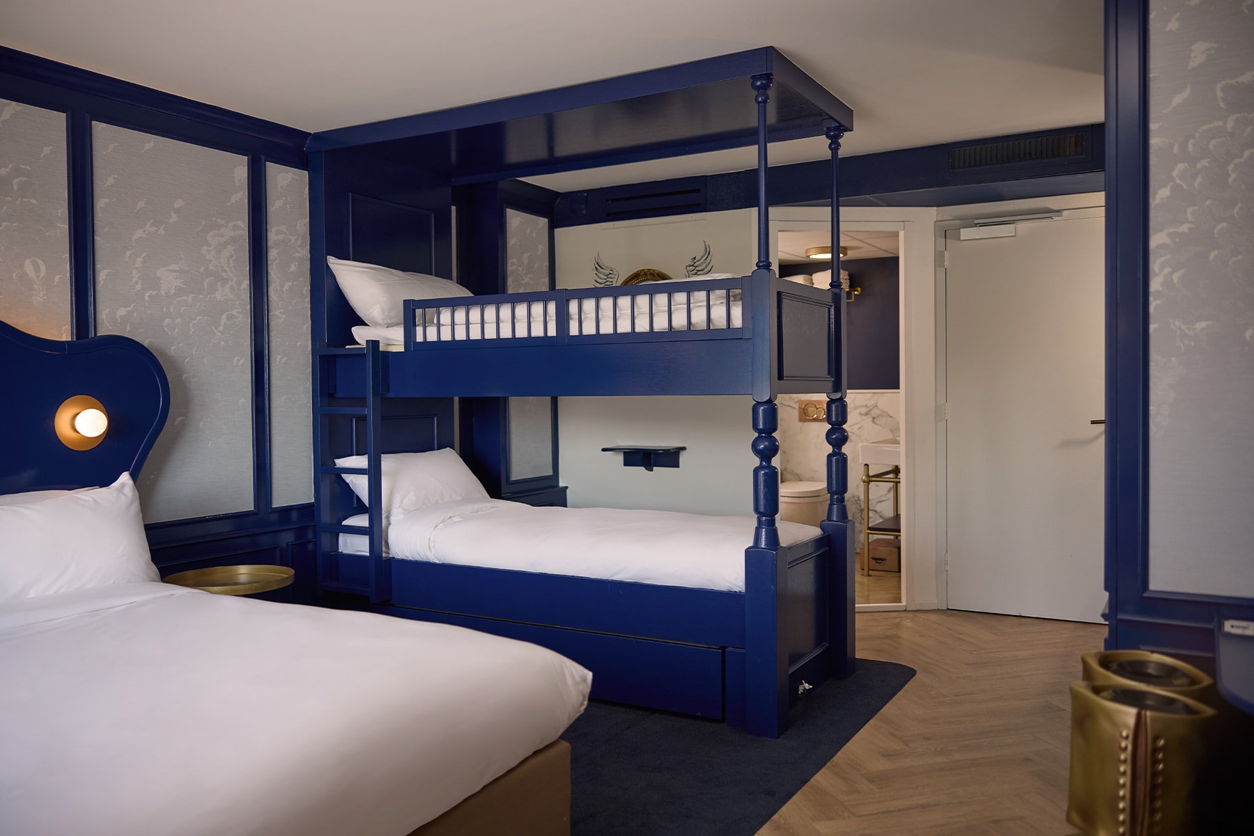 Stapelbed in de Premium Kamer 5-persoons in het Efteling Wonder Hotel.