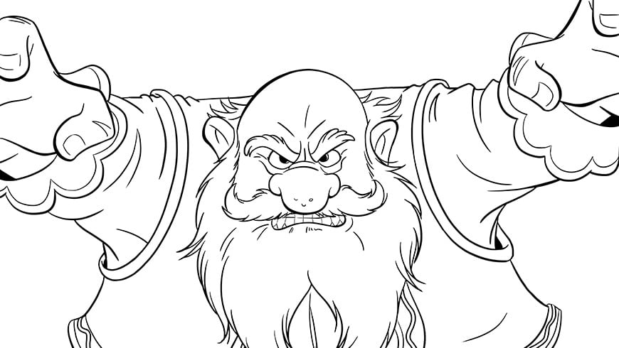 Ausmalbild Riesen Kinder Ausmalbilder