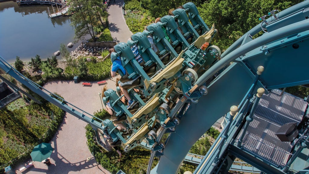 Dive Coaster Baron 1898 im Freizeitpark Efteling