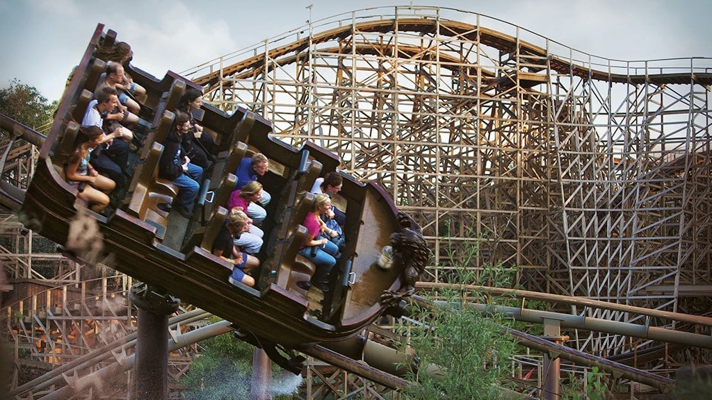Wasser Coaster De Vliegende Hollander im Freizeitpark Efteling