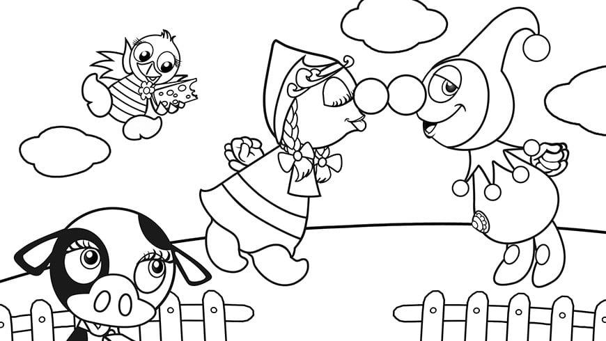 Colouring Picture Of Jokie And Jet In The Netherlands Efteling Kids