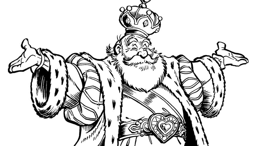 Colouring Picture Of King Pardulfus Efteling Kids