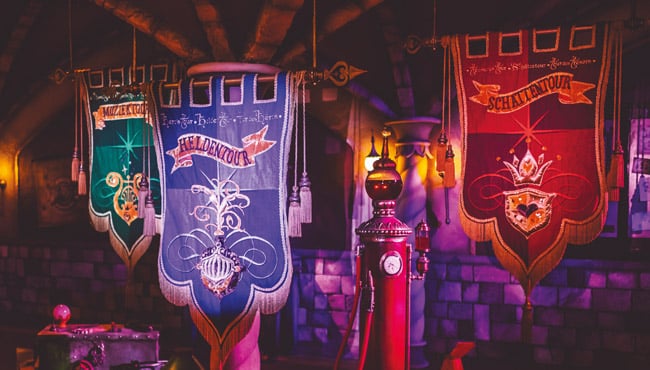 Vaandels van de drie tours uit Symbolica