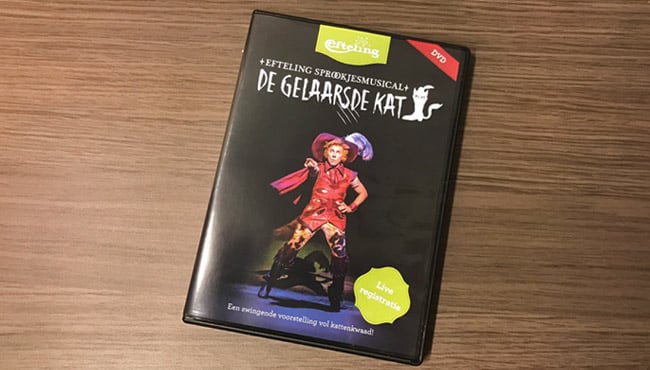 DVD Sprookjesmusical De gelaarsde Kat 