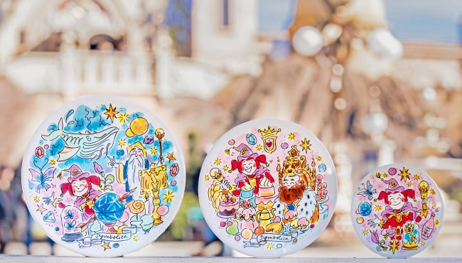 drie verschillende borden met verschillende maten van symbolica