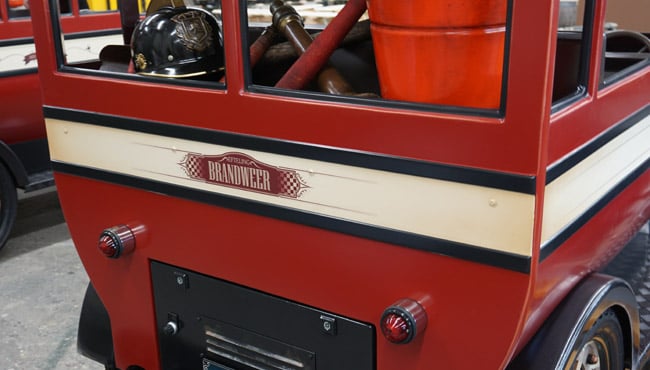 De brandweer, één van de nieuwe oldtimers in de Efteling.