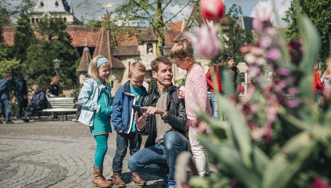 vader en kinderen bekijken app