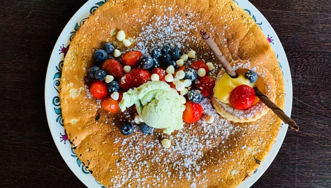 Zoete Pannenkoek van het seizoen