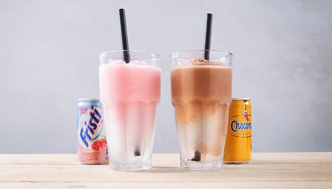 Zomerspecial  frozen fristi chocomel