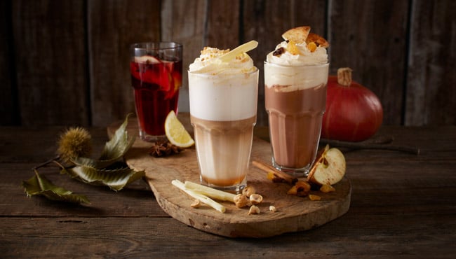 De gluwijn, koffie en chocomel specials