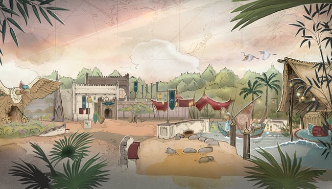 schets wereld van sindbad