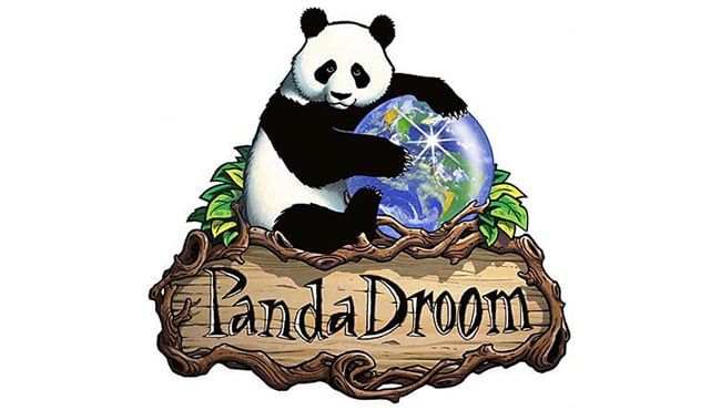 Het logo van Pandadroom.