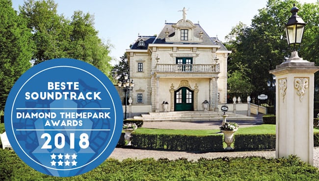 Villa Volta met de button voor beste soundtrack.