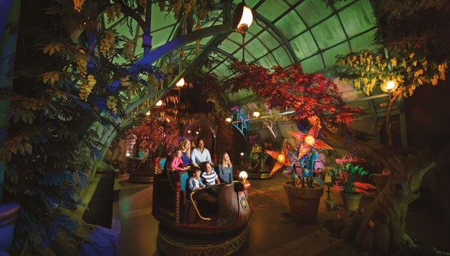 De scène Botanicum in familie-attractie Symbolica.