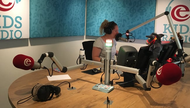 De nieuwe studio sinds 2018 van Efteling Kids Radio