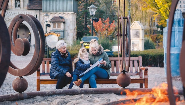 Vreugdevuur tijdens de Winter Efteling