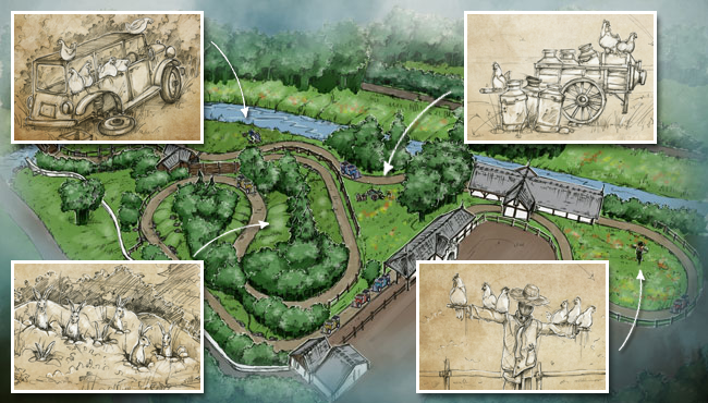 Overzicht van de route van De Oude Tufferbaan met nieuwe interactieve scènes.