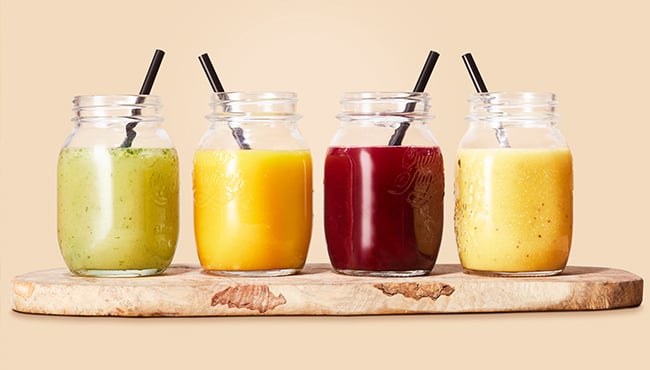 Heerlijk kleurrijke sappen