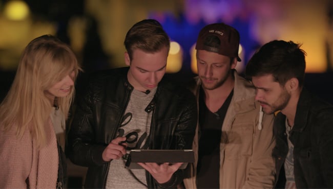 Dylan, Marit, Teun en Rick van Team DylanHaegens deden mee aan het allereerste seizoen van Na Sluitingstijd.