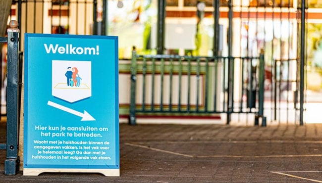Instructiebord Hoofdentree