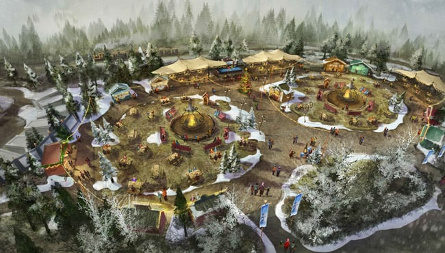 Schets Warme Winter Weide