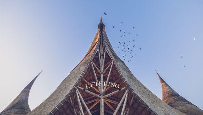 De hoofdentree van de Efteling