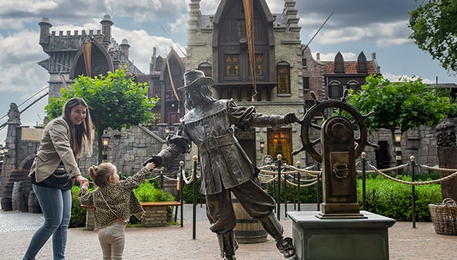De statige stuurman in Ruigrijk in de Efteling