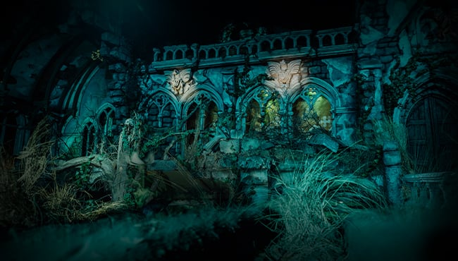 Spookslot interieur graven