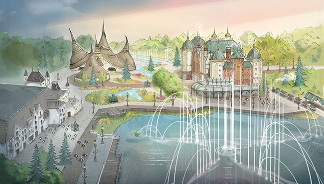 Het Efteling Grand Hotel wordt het grootste hotel binnen de Wereld van de Efteling en de eerste verblijfsaccommodatie binnen de grenzen van het attractiepark