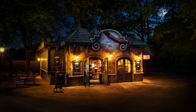 Buitenkant van horeca-locatie In den Swarte Kat.