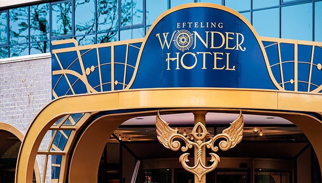 Entree van het Efteling Wonder Hotel.