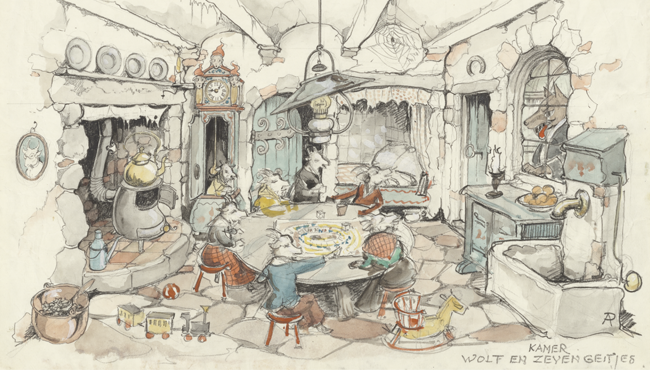 Wolf en zeven geitjes