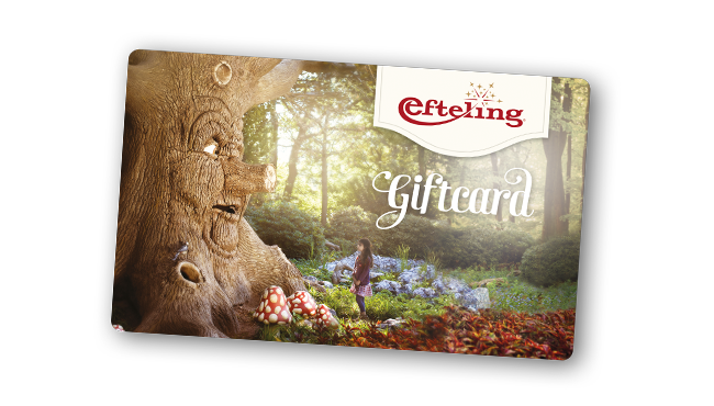 Verras je vrienden of familie met een Efteling Giftcard.