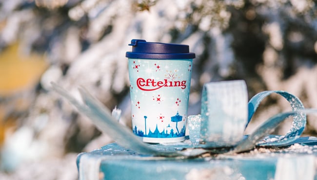 De Winter Efteling-beker is onder andere verkrijgbaar in het IJspaleis, Diorama, Het Witte Paard en De Kombuys.