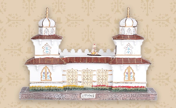 Luville 2020 - Paleis Fakir met beweging, 31 x 1 1x 21 cm, € 90,-.