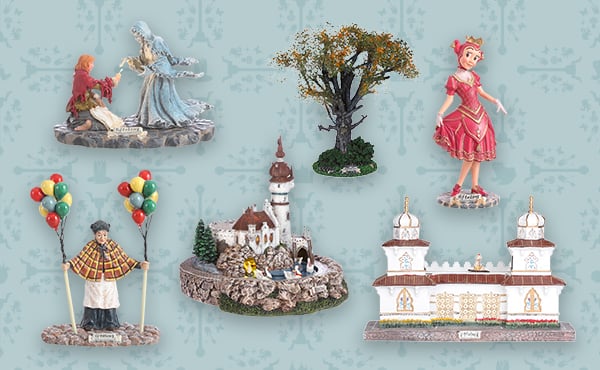 De zes nieuwe miniaturen uit de collectie van Luville 2020. 