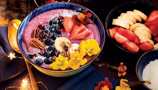 Droomsmoothie met heerlijke toppings