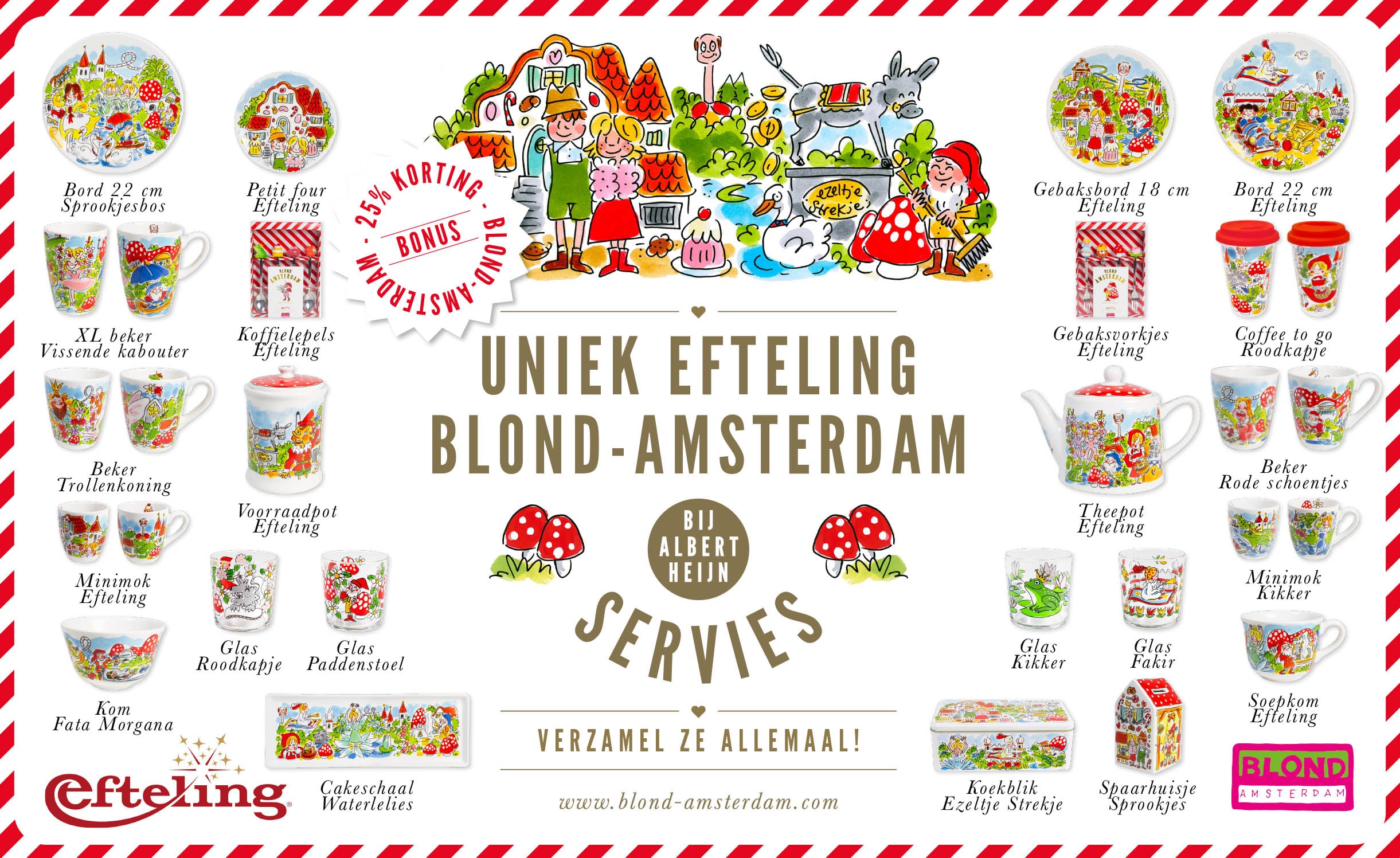 Nieuw: Blond-Amsterdam servies bij Albert