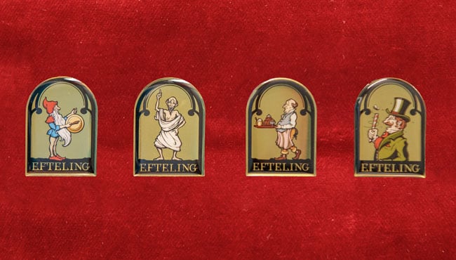 Vier nieuwe pins