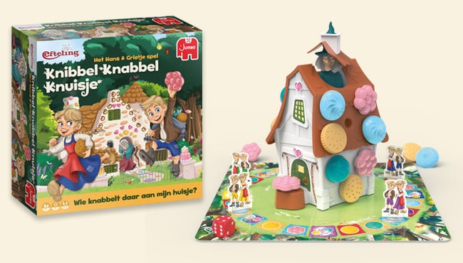 Het Knibbel Knabbel Knuisje spel uitgepakt.