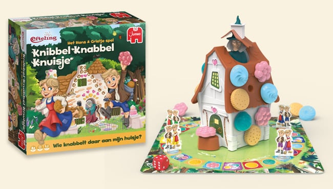 Het Knibbel Knabbel Knuisje spel uitgepakt. 