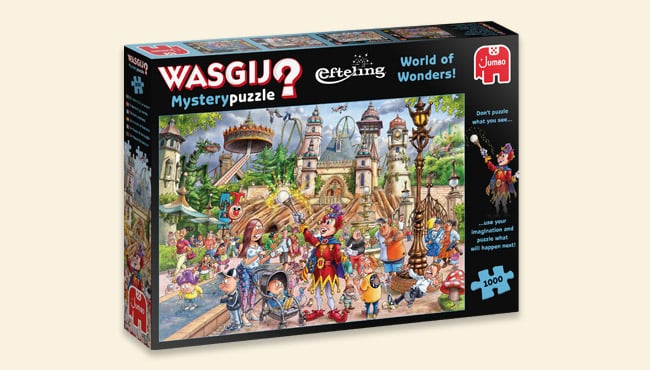 De unieke Wasgij Efteling puzzel bestaat uit 1.000 stukjes. 