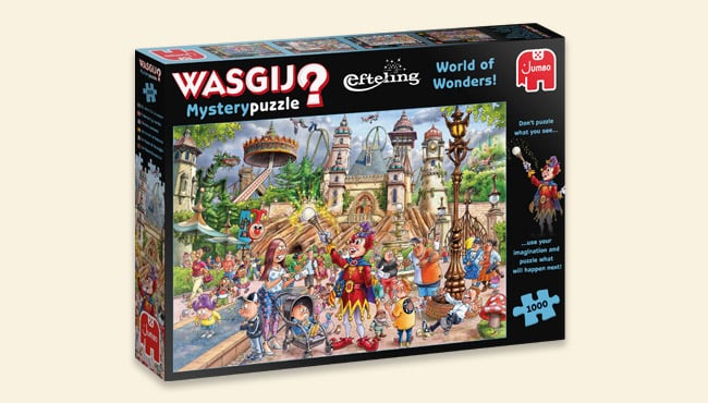 De unieke Wasgij Efteling puzzel bestaat uit 1.000 stukjes.