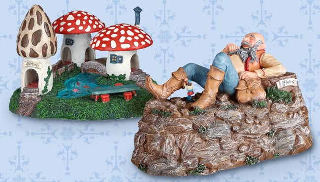 Miniaturen van de Reus en het paddenstoelen dorp