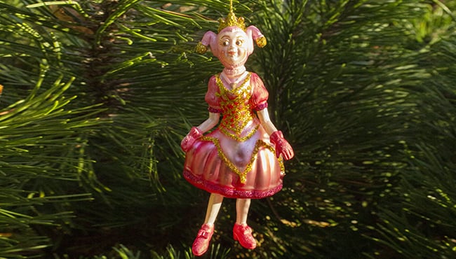 Ornament van Pardijn € 20,-, alléén verkrijgbaar in de Efteling, inclusief bewaardoosje