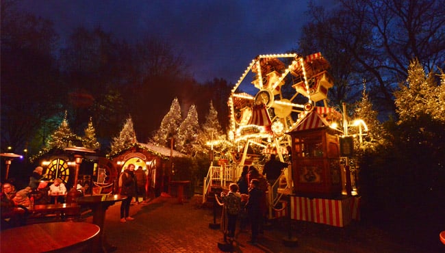 Het mini reuzenrad in de Efteling op het Steenbokplein.