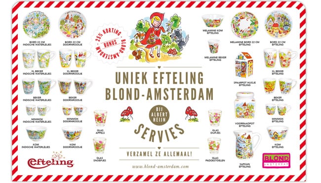 Efteling Blond Amsterdam servies