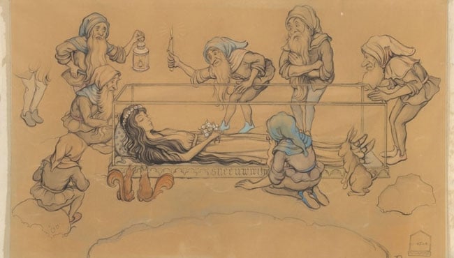 Schets Sneeuwwitje Anton Pieck