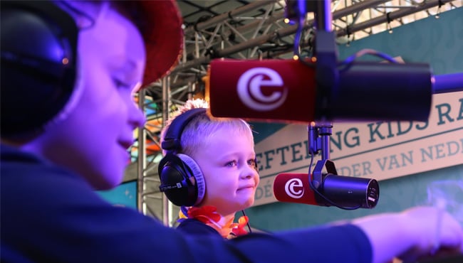 kinderen bij efteling kids radio