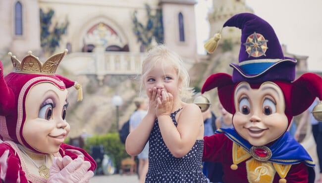 Pardoes en Pardijn verwonderen in de Efteling